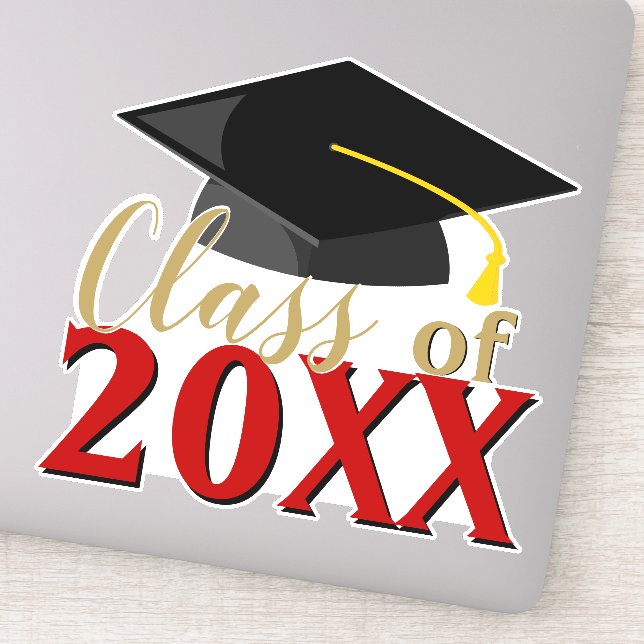 Class of ANY COLOR COMBO Graduation Year Graduate Sticker (Detail)