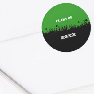Class of Any Color Match School Colors Classic Round Sticker