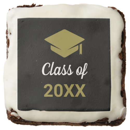 Class Of Any Year Congrats Grad Graduation Cap Brownie
