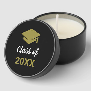 Class Of Any Year Congrats Grad Graduation Cap Mini Candle Favors