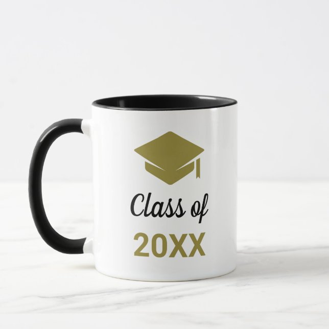 Class Of Any Year Congrats Grad Graduation Cap Mug (Left)