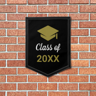 Class Of Any Year Congrats Grad Graduation Cap Pennant