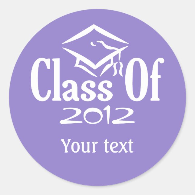 Class of ANY YEAR custom stickers (Front)
