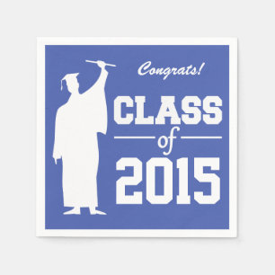 Class of ANY year custom text & color napkins