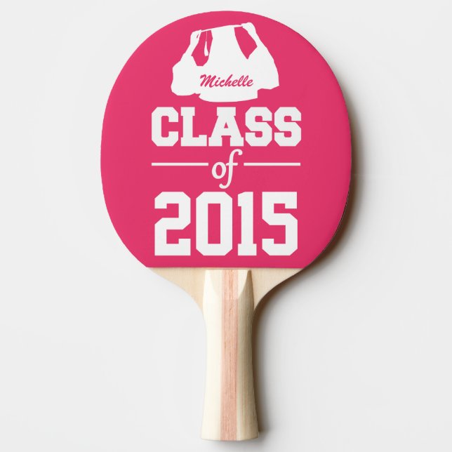 Class of ANY year custom text & color paddle (Back)