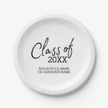 Class Of Any Year Graduation Party Paper Plates by MarshEnterprises at Zazzle