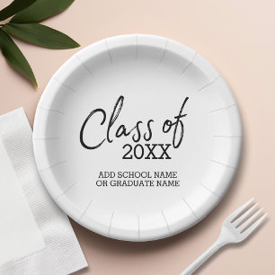 Class of Any Year Graduation Party Paper Plates