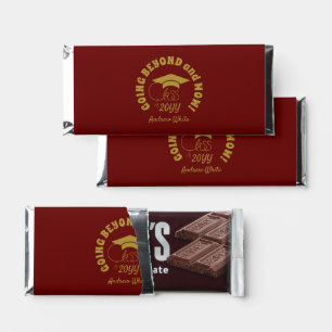 Class of...Custom Quote-Year-Name-Gold Script Hershey Bar Favors