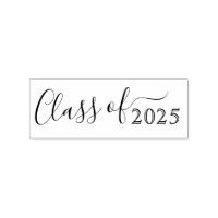 Class of custom year elegant script graduation