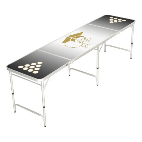 Class of _ Custom Year Modern Gold  Beer Pong Table