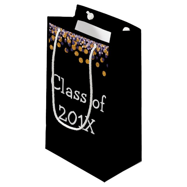 Class of Custom Year Small Gift Bag (Front Angled)