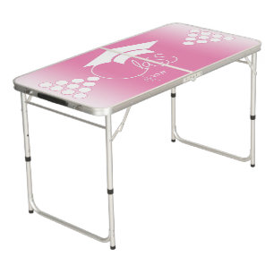 Class of-Custom Year-White Modern-Tailgate Size Beer Pong Table