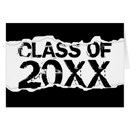 Class of Customizable Year (page tear) Cards (Front Horizontal)