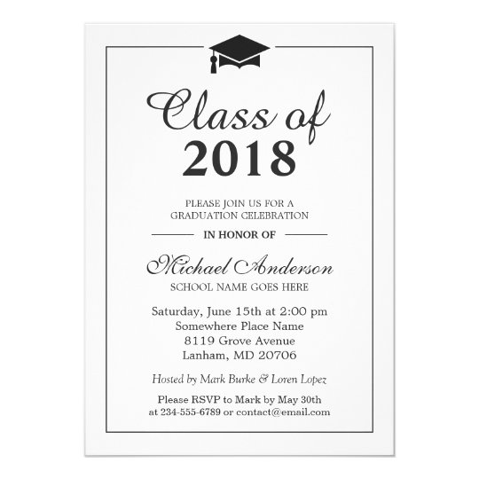 MBA Business Admin Graduation Party Invitation | Zazzle.com