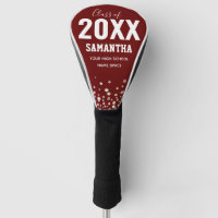 Class of Graduate Custom Name and School Wine Golf Head Cover
