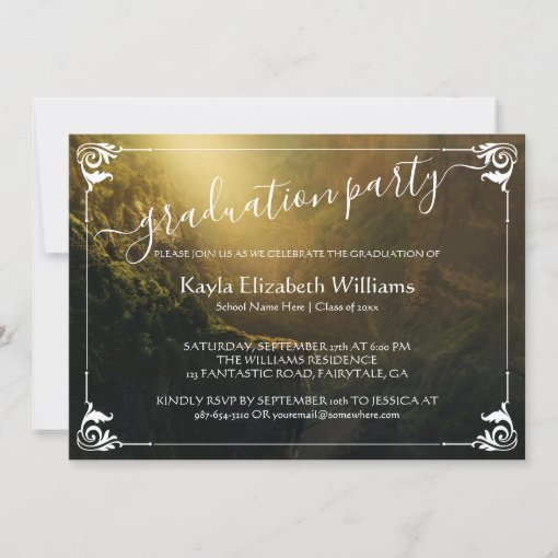 Class of Graduate Fantasy-Themed Graduation Party Invitation | Zazzle