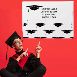 Class of Graduate Graduation Photo Thank You Envelope