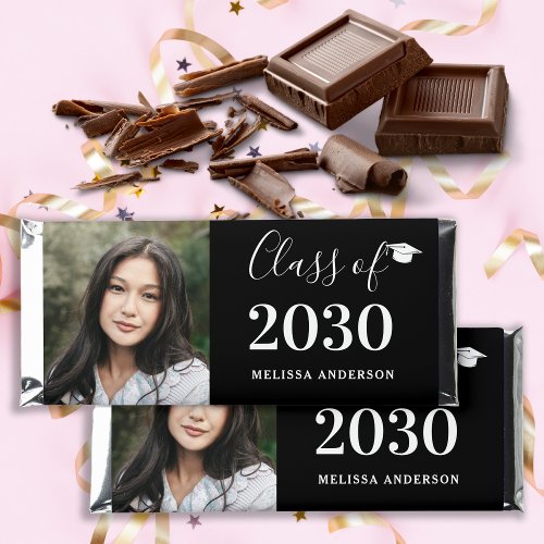 Class of Graduate Photo Personalized Graduation Hershey Bar Favors