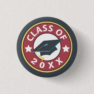 Class of Graduation Button