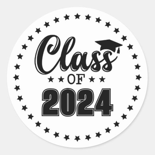 Class of Graduation Classic Round Sticker