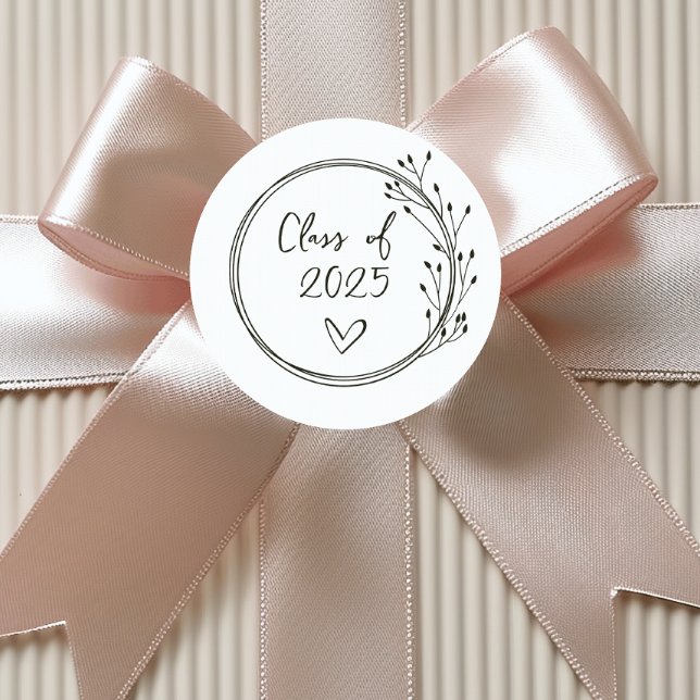 Class of Graduation Classic Round Sticker (Class of Graduation Sticker)