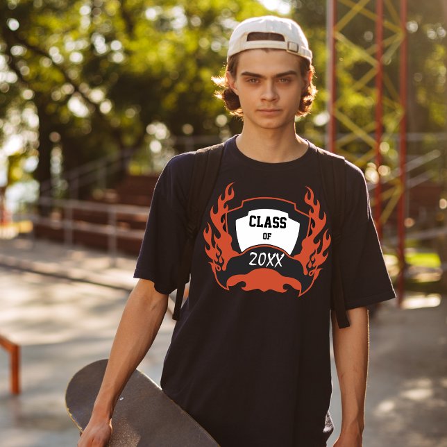 Class of Graduation Flames Tattoo Style T-Shirt (Creator Uploaded)