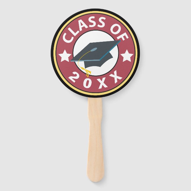 Class of Graduation Hand Fan (Front)