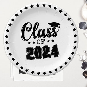 Class of Graduation Paper Plates