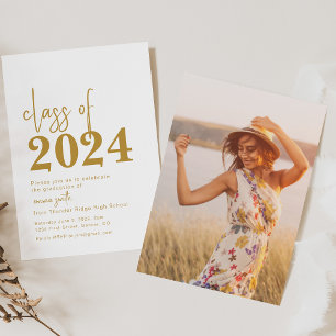 Class of Graduation Party Announcement Invite