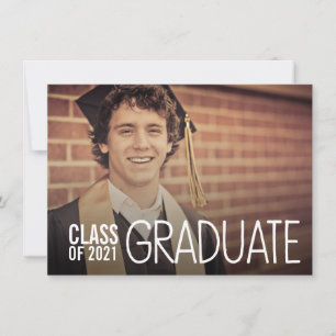 CLASS OF GRADUATION PARTY PHOTO INVITE