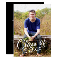 Class of Graduation Photo Announcement Invitation