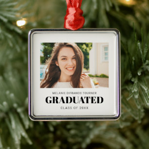 CLASS OF GRADUATION photo KEEPSAKE Metal Ornament