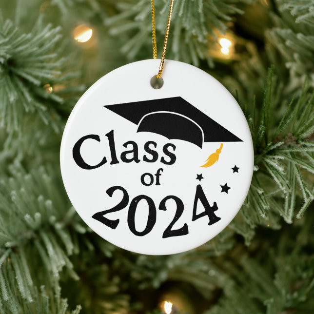 Class of Graduation Year Ceramic Ornament (Tree)