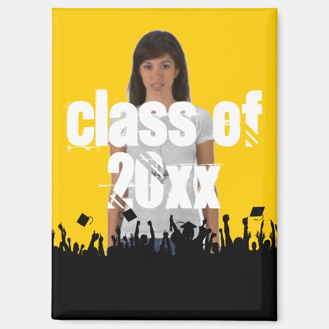 Class of Graduation You Choose Background color Magnet (Front)
