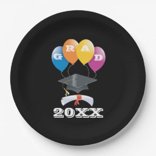 Class Of Graduations Supplies Grad Party Paper Plates