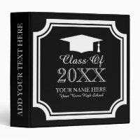 Class of High school graduation photo album binder