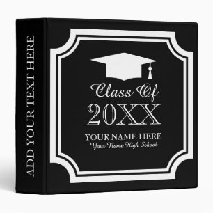 Class of High school graduation photo album binder