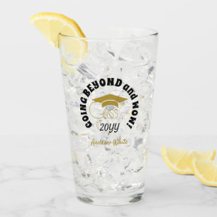 Class of-Inspirational Quote-Graduation Black Gold Glass