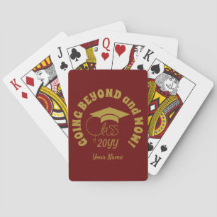 Class of-Inspirational Quote-Name-Gold Poker Cards