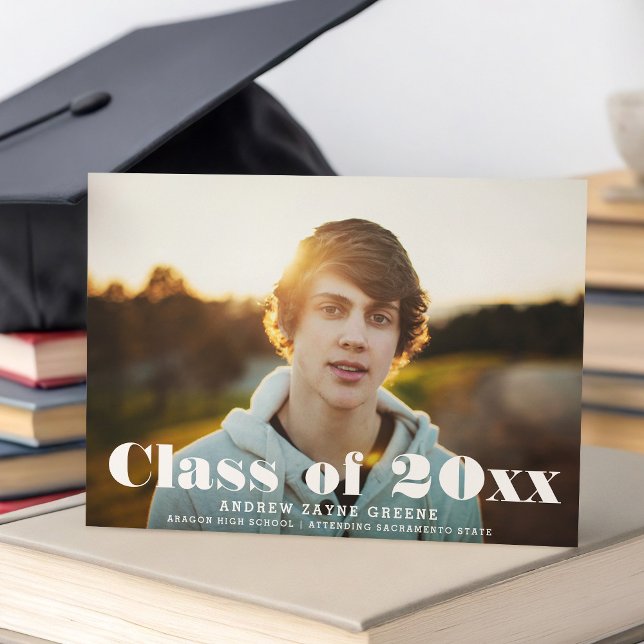 Class of -  Modern Typography Boys | Graduation Announcement (Creator Uploaded)