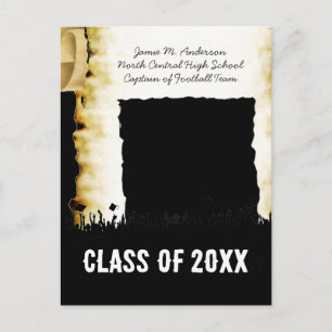 Class of Parchment Scroll Senior Graduation Invite