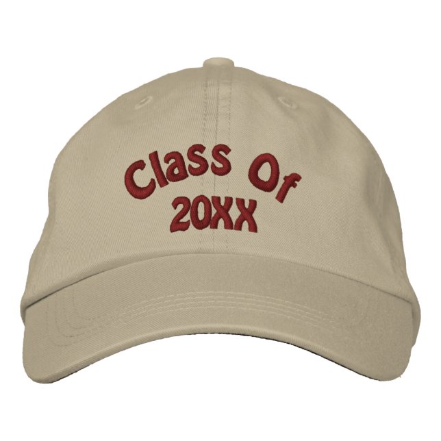 Class Of Personalized Graduation  Embroidered Baseball Cap (Front)