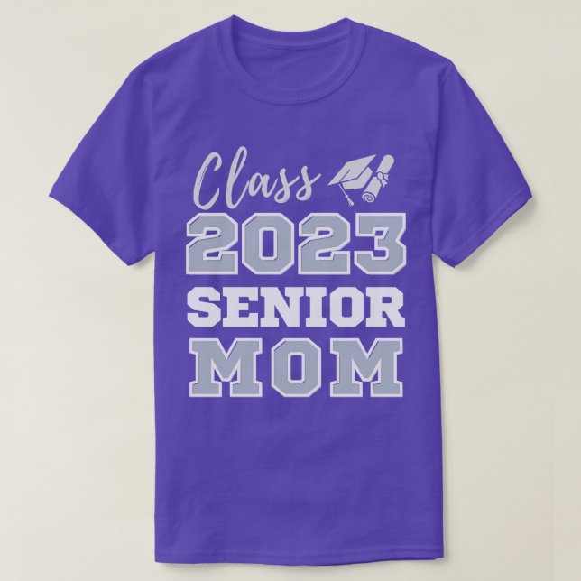 Class Of Senior 2023 Graduation Mom  T-Shirt (Design Front)