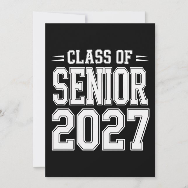 Class Of Senior 2027 Graduation Proud Graduate Invitation (Front)