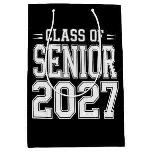 Class Of Senior 2027 Graduation Proud Graduate Medium Gift Bag