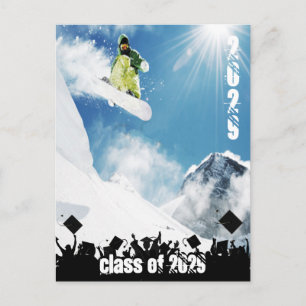 Class of Senior Graduation change to current year Invitation Postcard
