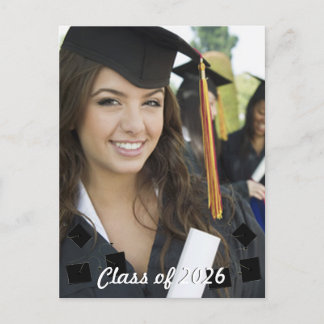 Class of Senior Graduation Photo Invitation Postcard