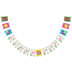 Class of Tropical Luau Graduation Banner