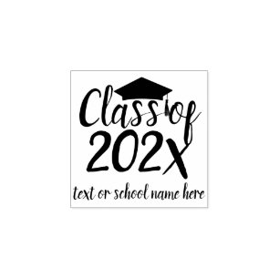 Class of University College Graduation Rubber Stamp