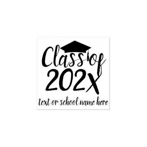 Class of University College Graduation Rubber Stamp